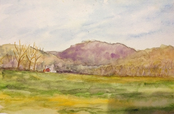 Nolans Farm 6x8, Watercolor