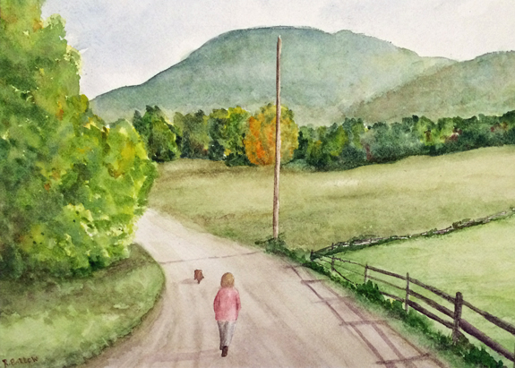 Take Me Home, Watercolor 12x18