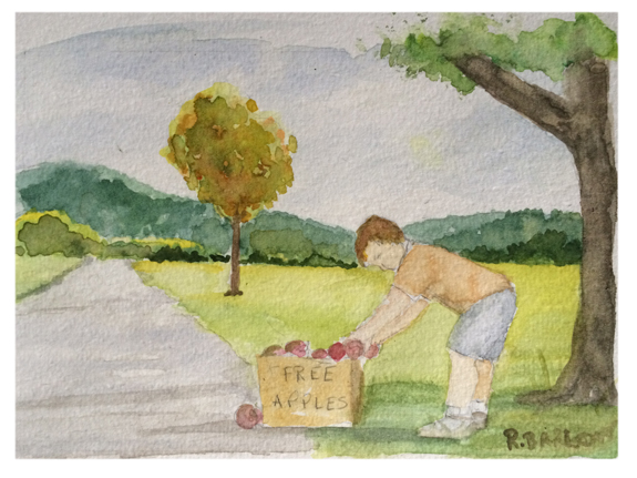 The New Zucchini 5 x7 Watercolor